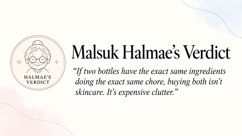 Malsuk Halmae’s Verdict on choosing between similar Korean PDRN serums